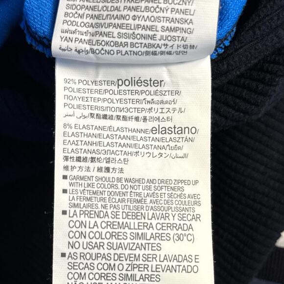 Under Armour Fitted ColdGear Black/White/Blue Reactor Jacket Size Large - Picture 7 of 7